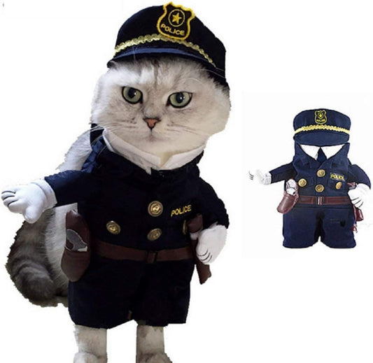 PawStripe Cat Costume – Cute Police Costume by Catscart - Catscart