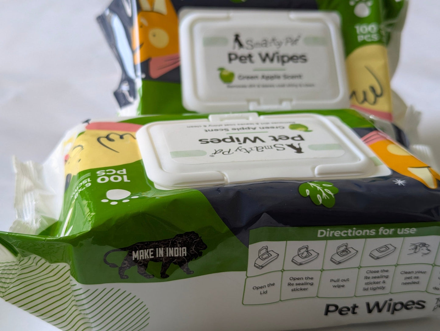 Pet Wipes - Fresh - N - Fluffy by SmartyPet | 100 wipes per pack - Catscart
