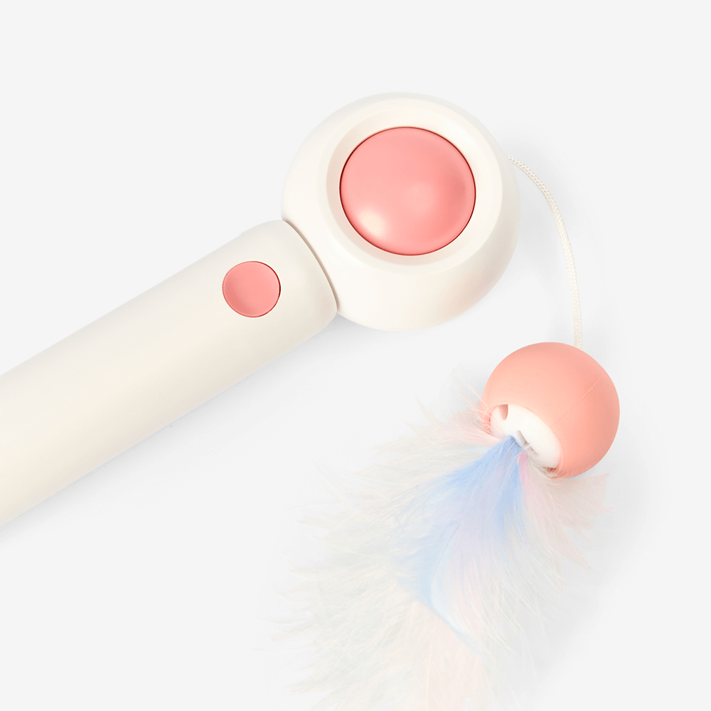 SwiftWand - Interactive Cat Wand with Laser – 2 - in - 1 Retractable Toy for Play & Bonding - Catscart