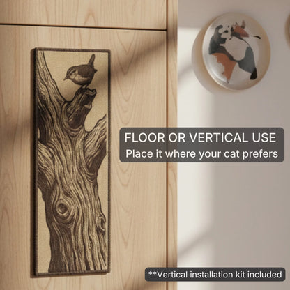 PawCanvas™ Runner — Timber & Wing(30×80 cm) | Natural Sisal Cat Scratching Runner