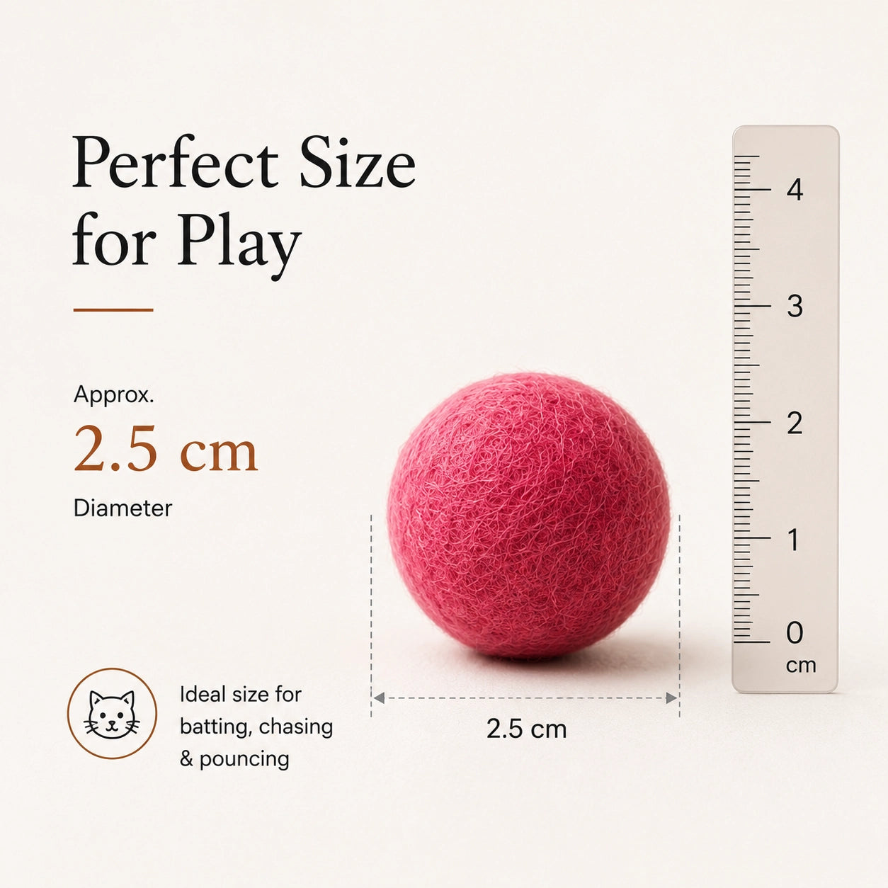 PawPoms™ — Handmade Woolen Cat Toy Balls