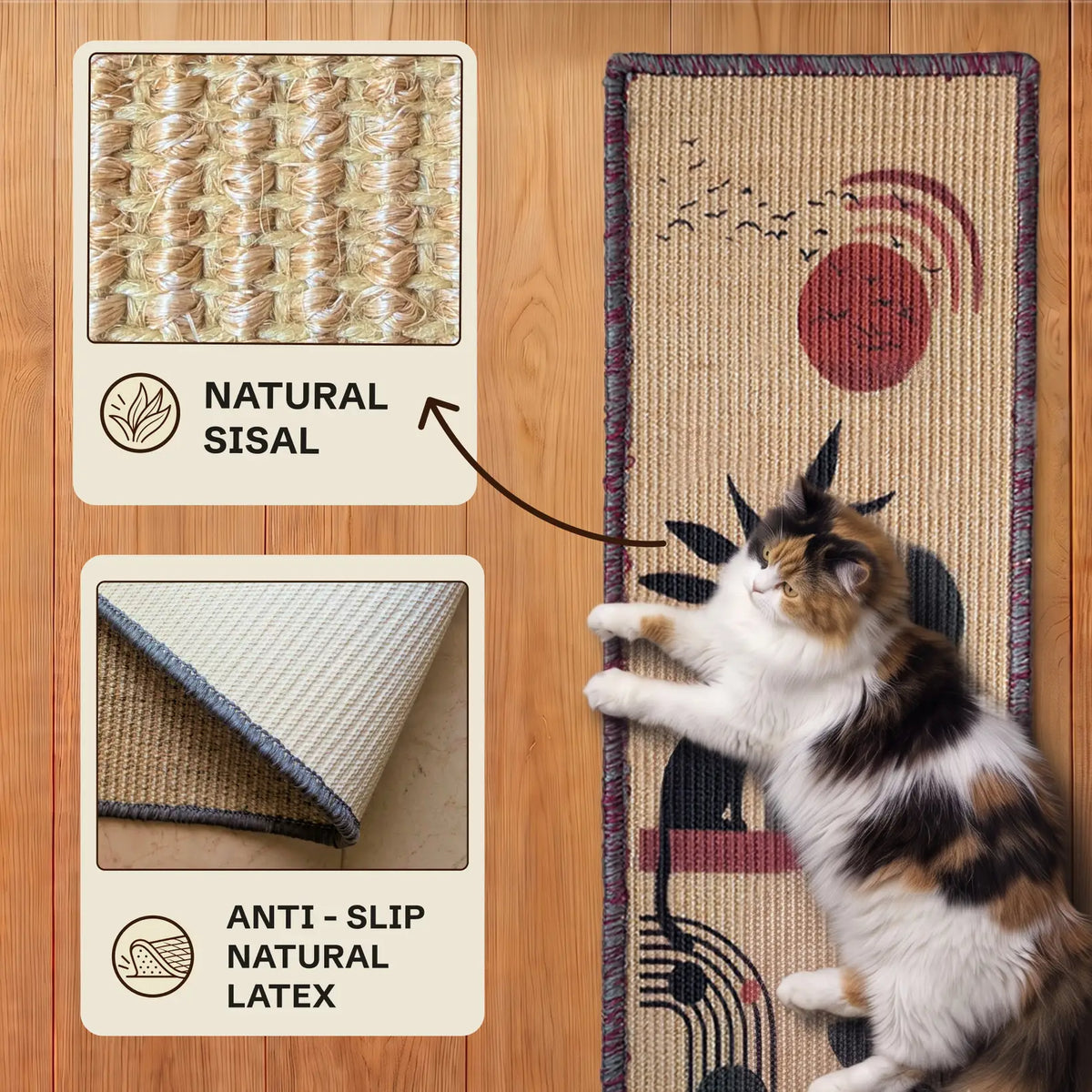 PawCanvas Runner Scratchmat (Earth Rhythm) – USP - Catscart [Earth Rhythm]