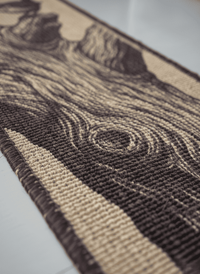 PawCanvas™ Runner — Timber & Wing(30×80 cm) | Natural Sisal Cat Scratching Runner