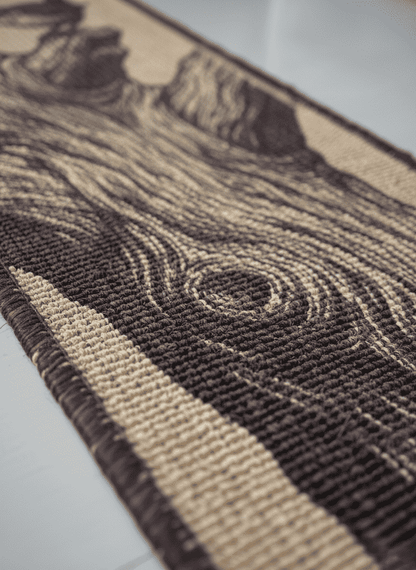 PawCanvas™ Runner — Timber & Wing(30×80 cm) | Natural Sisal Cat Scratching Runner