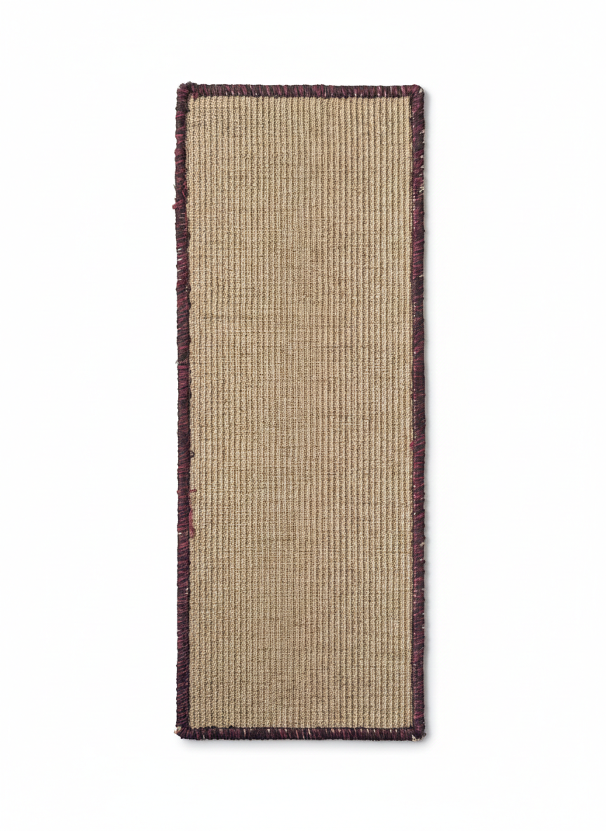 Natural sisal cat scratching runner from Catscart, 30x80cm PawCanvas™ Runner with a textured surface for scratching and play.