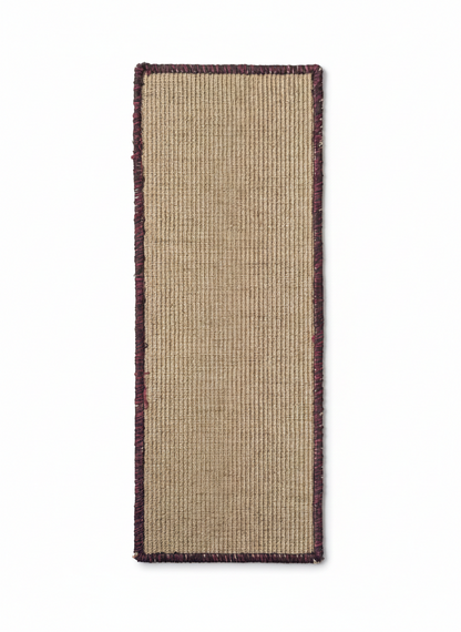 Natural sisal cat scratching runner from Catscart, 30x80cm PawCanvas™ Runner with a textured surface for scratching and play.