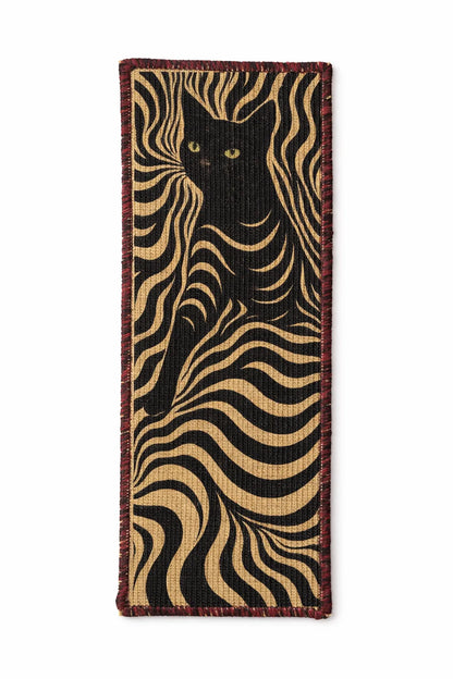 PawCanvas™ Runner — Night Prowl (30×80 cm) | Natural Sisal Cat Scratching Runner