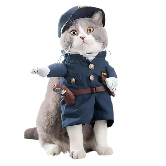 PawStripe Cat Costume – Cute Police Costume by Catscart