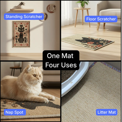 PawCanvas™ Classic - (40x60cm) | Premium Cat Scratchmat