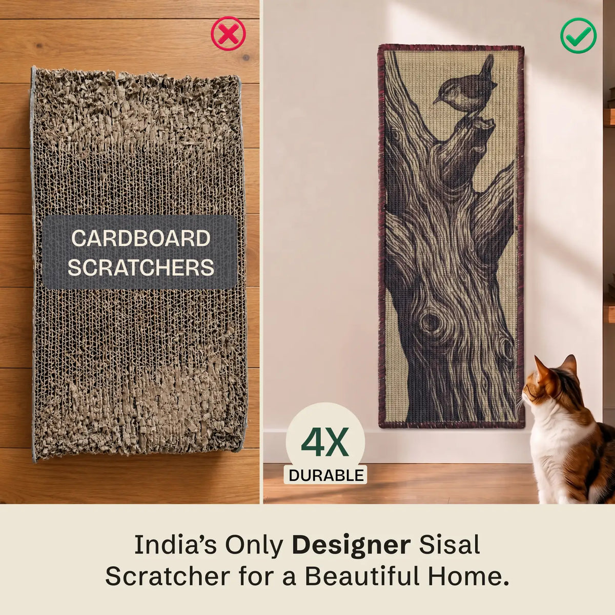 PawCanvas Runner Scratchmat (Timber & Wing) – Durability - Catscart [Timber & Wing]