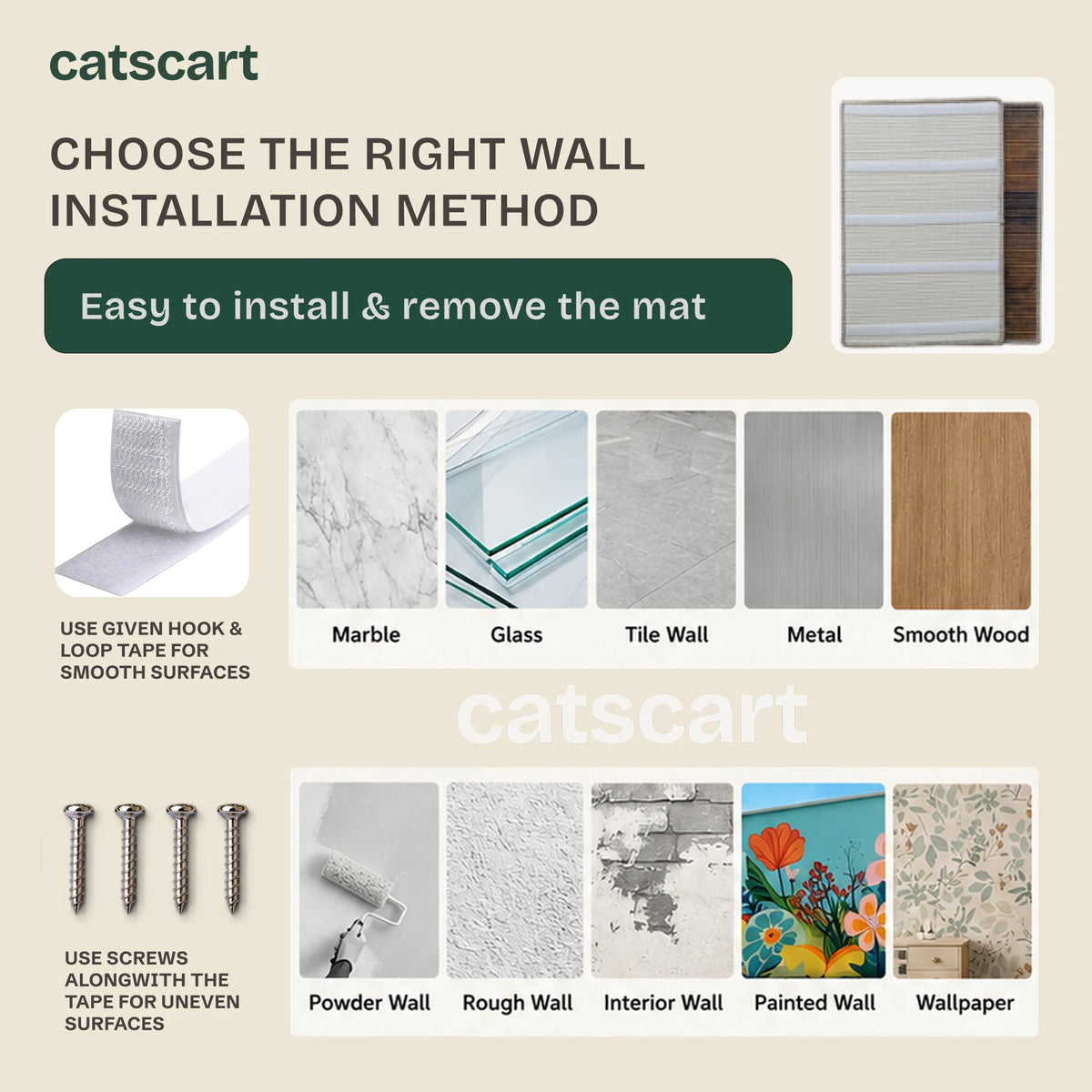 PawCanvas Runner Scratchmat (Timber & Wing) – Usage reco - Catscart [Timber & Wing]