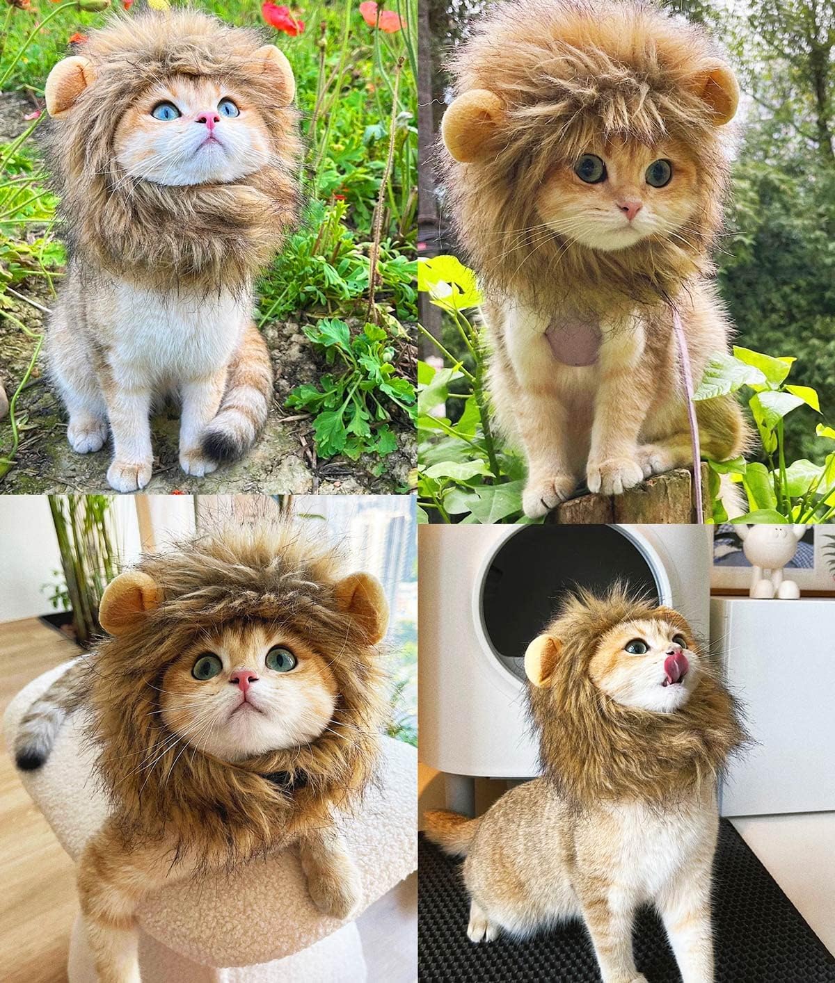 Cat Lion Mane Mask for Cats - Catscart