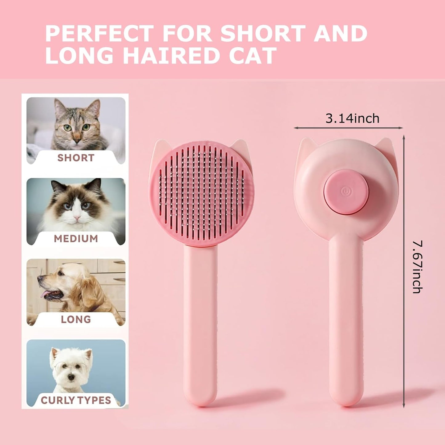 Catscart FurGlide™ - Hair‑Removal & De - shedding Brush - Catscart