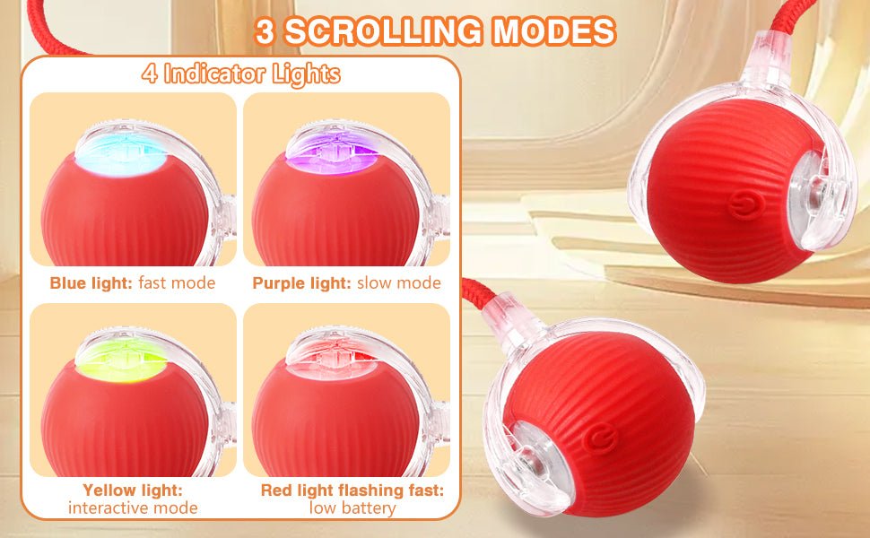 Catscart O2 Interactive Cat Toy Ball with tail - Catscart