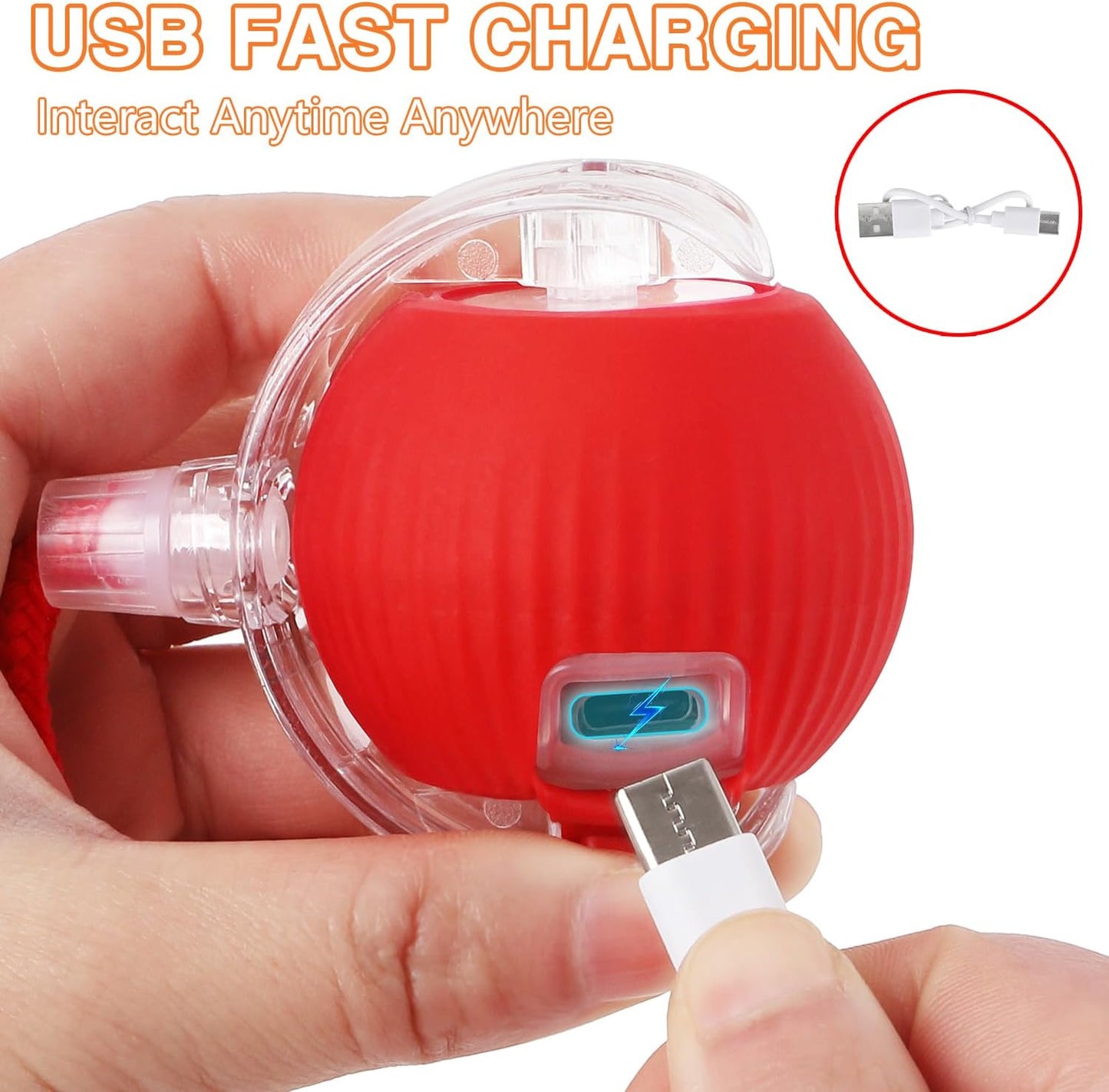 Catscart O2 Interactive Cat Toy Ball with tail - Catscart