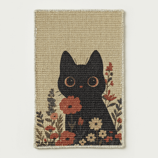PawCanvas – Premium Cat Scratching Pad (Flower Power) - Catscart
