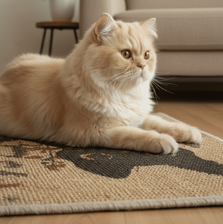 PawCanvas – Premium Cat Scratching Pad (Flower Power) - Catscart