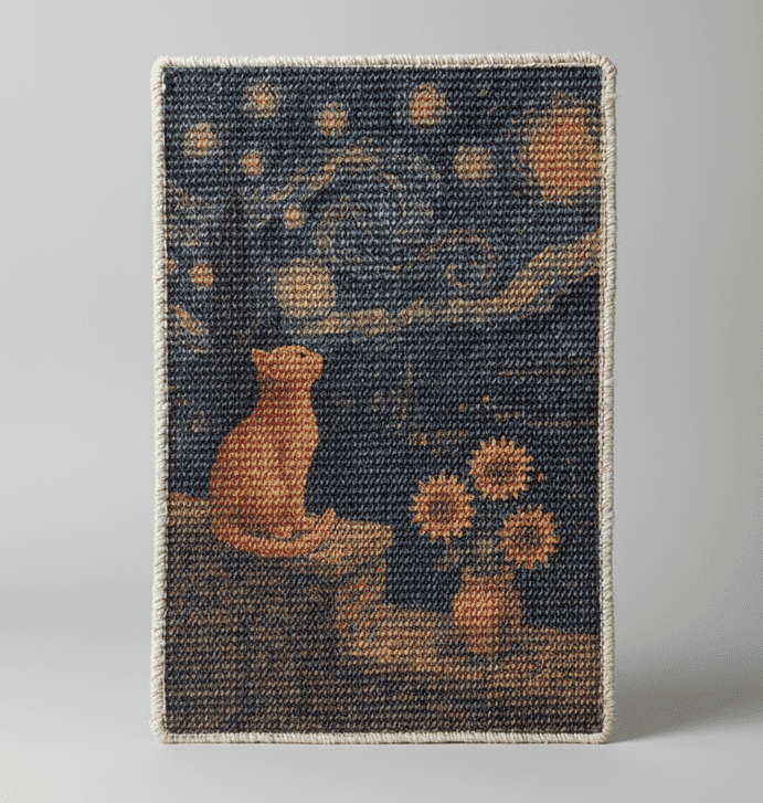 PawCanvas – Premium Cat Scratching Pad (Starry Night) - Catscart