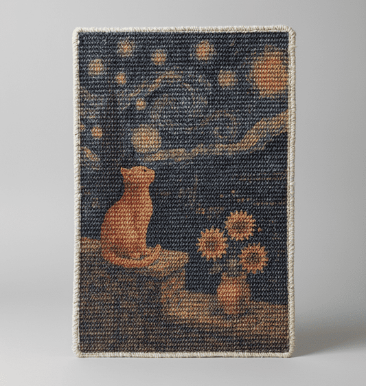PawCanvas – Premium Cat Scratching Pad (Starry Night) - Catscart