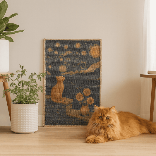PawCanvas – Premium Cat Scratching Pad (Starry Night) - Catscart