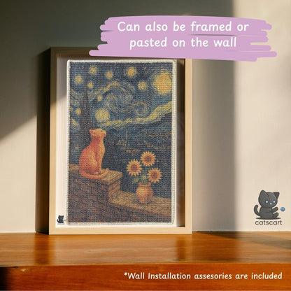 PawCanvas – Premium Cat Scratching Pad (Starry Night) - Catscart