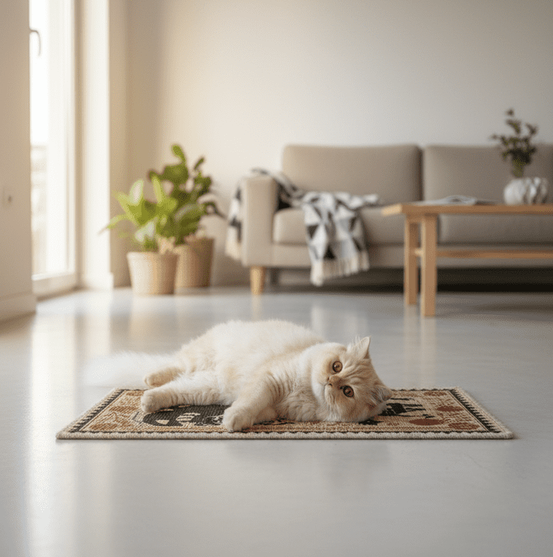 PawCanvas – Premium Cat Scratching Pad (Whimsical Kitty) - Catscart