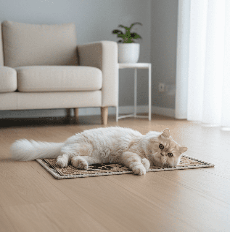 PawCanvas – Premium Cat Scratching Pad (Whimsical Kitty) - Catscart