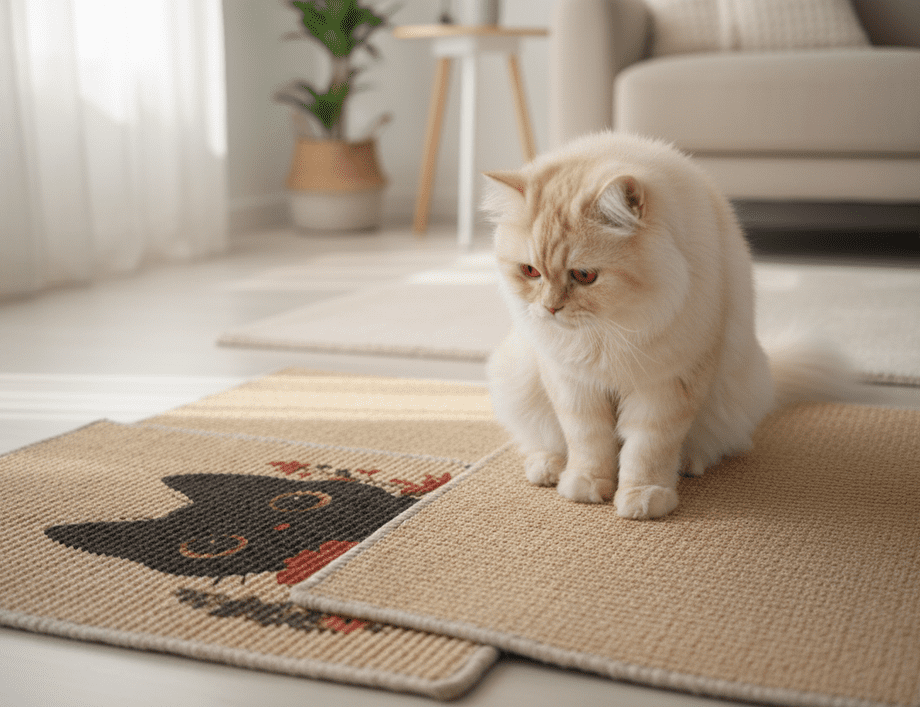 PawCanvas – Premium Cat Scratching Pad (Whimsical Kitty) - Catscart