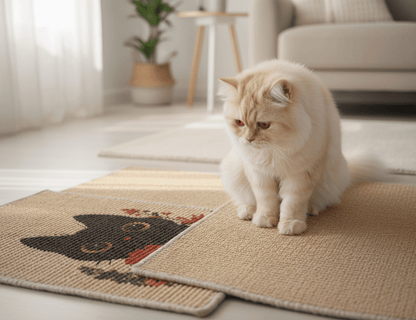 PawCanvas – Premium Cat Scratching Pad (Whimsical Kitty) - Catscart