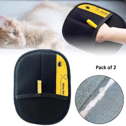Pet Hair Removal Gloves (Pack of 2) - Catscart