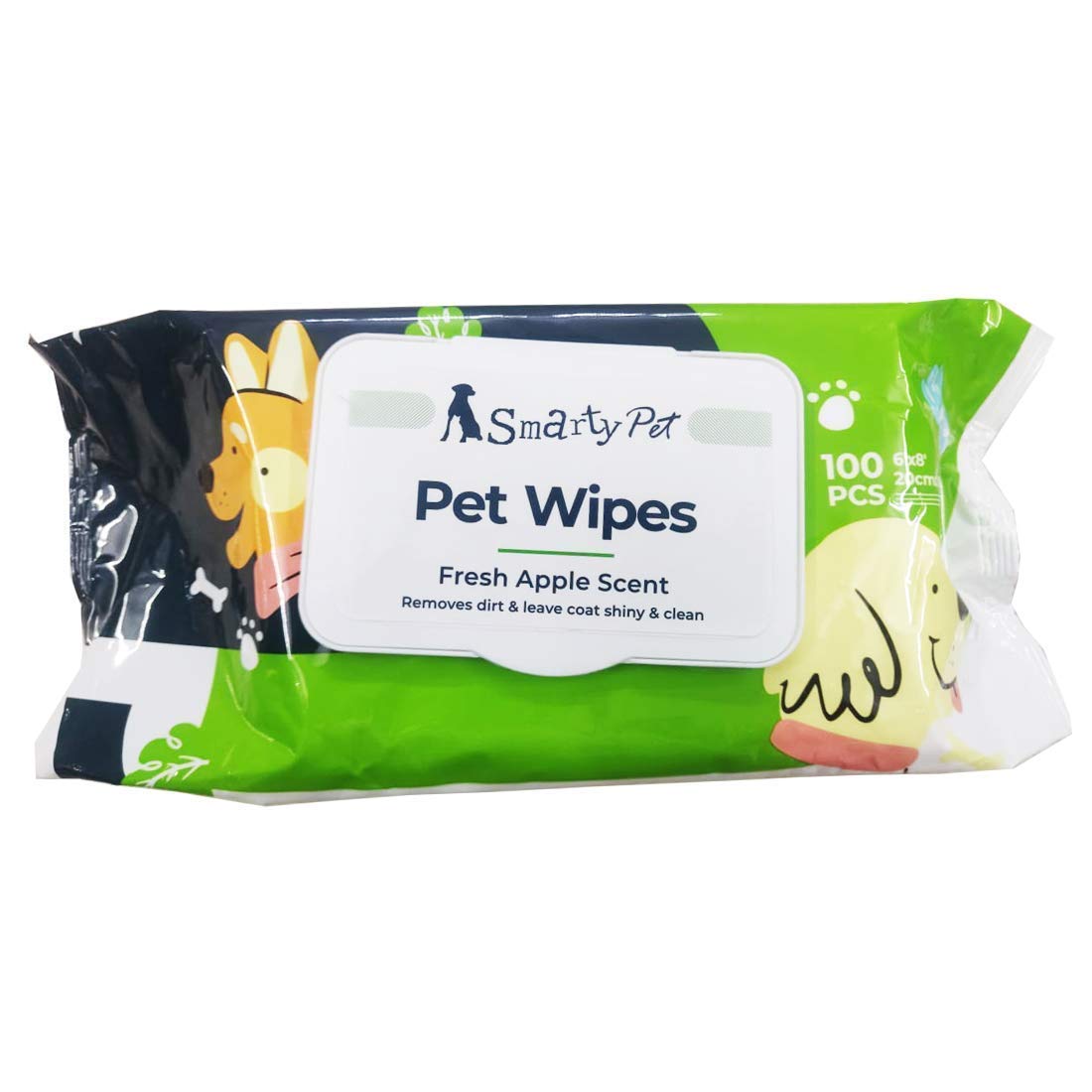 Pet Wipes - Fresh - N - Fluffy by SmartyPet | 100 wipes per pack - Catscart