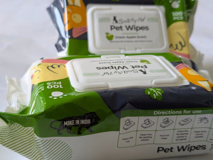 Pet Wipes - Fresh - N - Fluffy by SmartyPet | 100 wipes per pack - Catscart