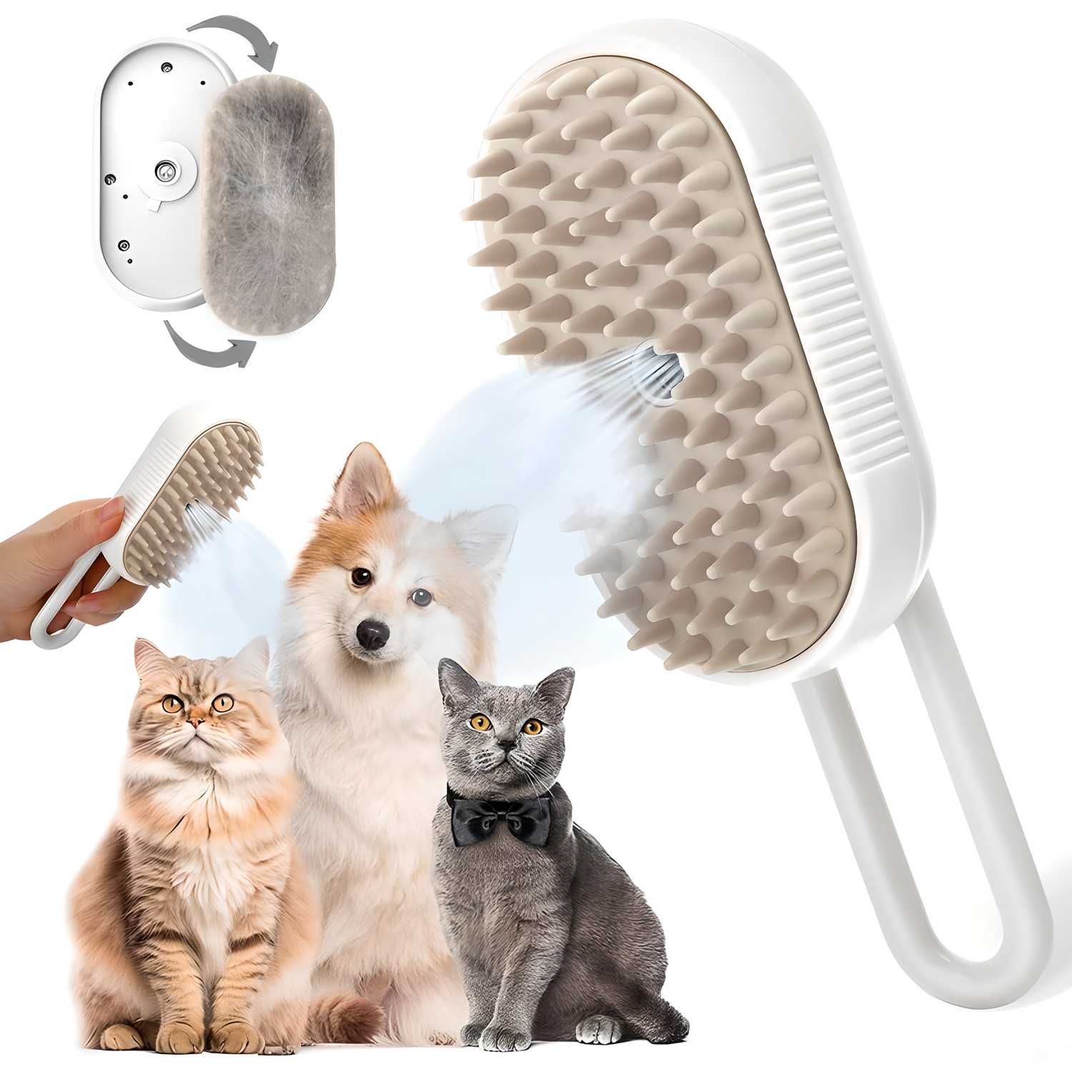 Steam‑Groom™ Hydrating Brush - Catscart